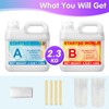 STARTSO WORLD Silicone Mold Making Kit 20A, 80OZ Platinum Liquid