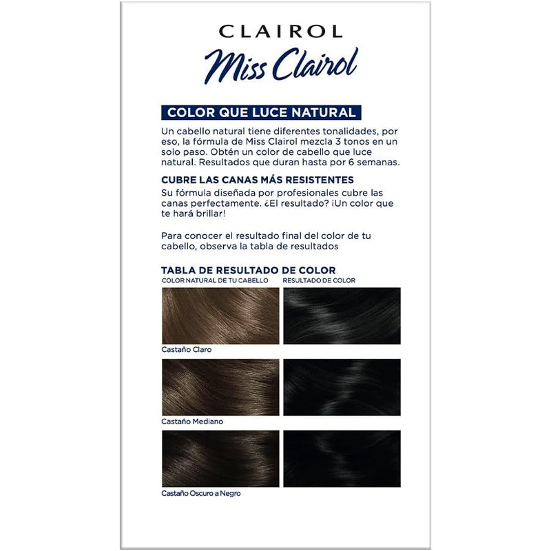 Miss Clairol Tinte Permanente 10 Negro Intenso