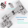 2 pieces/180 Degree Softs Closed Cabinets Hinges (Full Coverage)/180 °