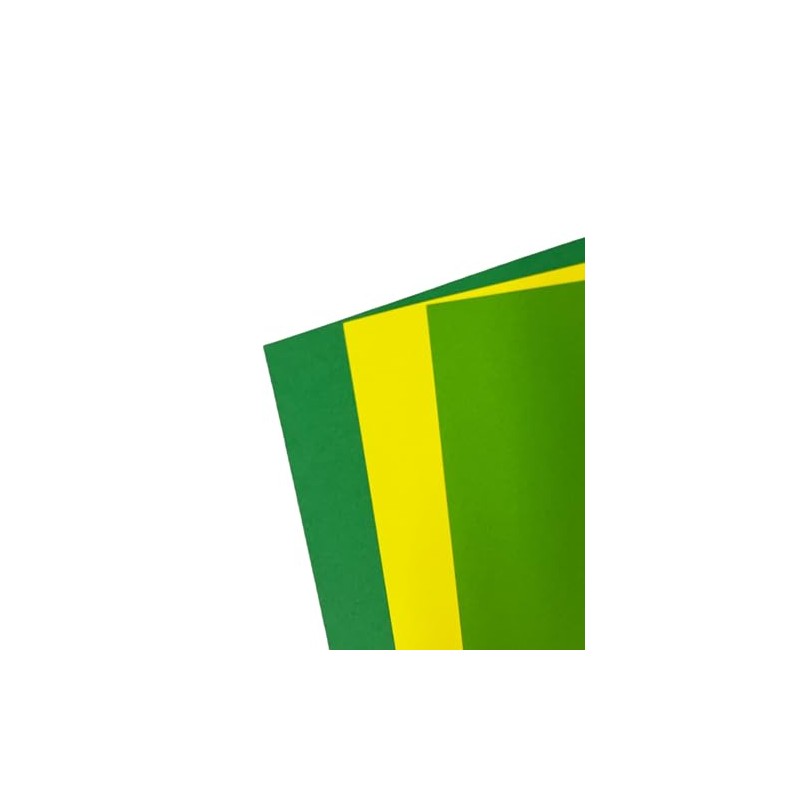 DJP Assorted Yellow & Green Coloured A4 160 GSM Card