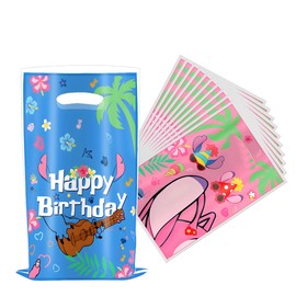 YEZHENSS 30 Pcs Blue and Pink Cartoons Party Gift Bags, Birthday Party Decorations Supplies