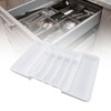 Expandable Utensil Tray Multi Compartments Space Saving Expandable Kitchen Drawer