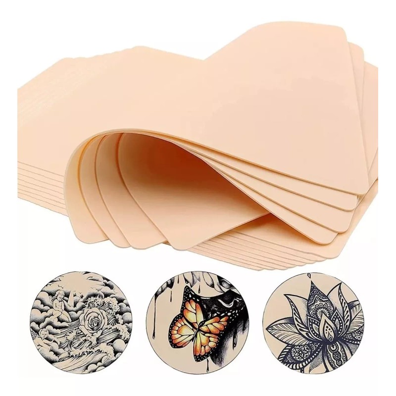 Unic Piel Sintética Para Práctica Tatuaje, Microblading 5 Piezas