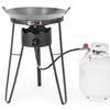 Outdoor Cooker with Iron Wok and Propane Burner, 54,000 BTU