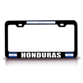 Custom Brother - Honduras Flag Metal Car SUV Truck License Plate Frame Bl w71