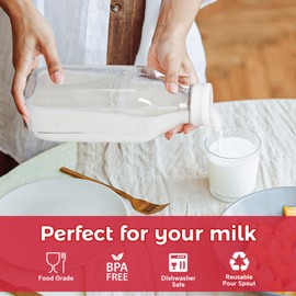 Dwbligt 2 pcs Silicone Pour Spout Caps for Glass Milk Bottles, Compatible with Bottles with Outer Diameter(4.5±0.2cm) - Easy to Clean, Durable, BPA-Free