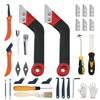 Grout Removal Tool Set, Heavy Duty Grout Saw with Replaceable