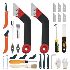 Grout Removal Tool Set, Heavy Duty Grout Saw with Replaceable Blades, Tile Grout Remover for Bathroom Kitchen Floor Joints and Corners