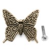 Denpetec 10 Pcs Butterfly Alloy Cabinet Knobs,Vintage Butterfly Shape Drawer