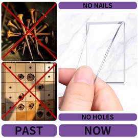 Yubrila 6 Rolls,Double Sided Tape Heavy Duty,Strong Nano Adhesive Mounting Tape for Walls Decor Picture Poster Hanging Strips