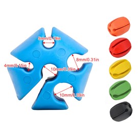 Fishing Rod Tie Holder, Rubberised Fishing Rod Clip, Fishing Rod Protection Attachment, 6 Pieces Fishing Rod Attachment Rubber Fixed Ball, Fishing Protection Rubber Accessories, Reusable Fishing Tool