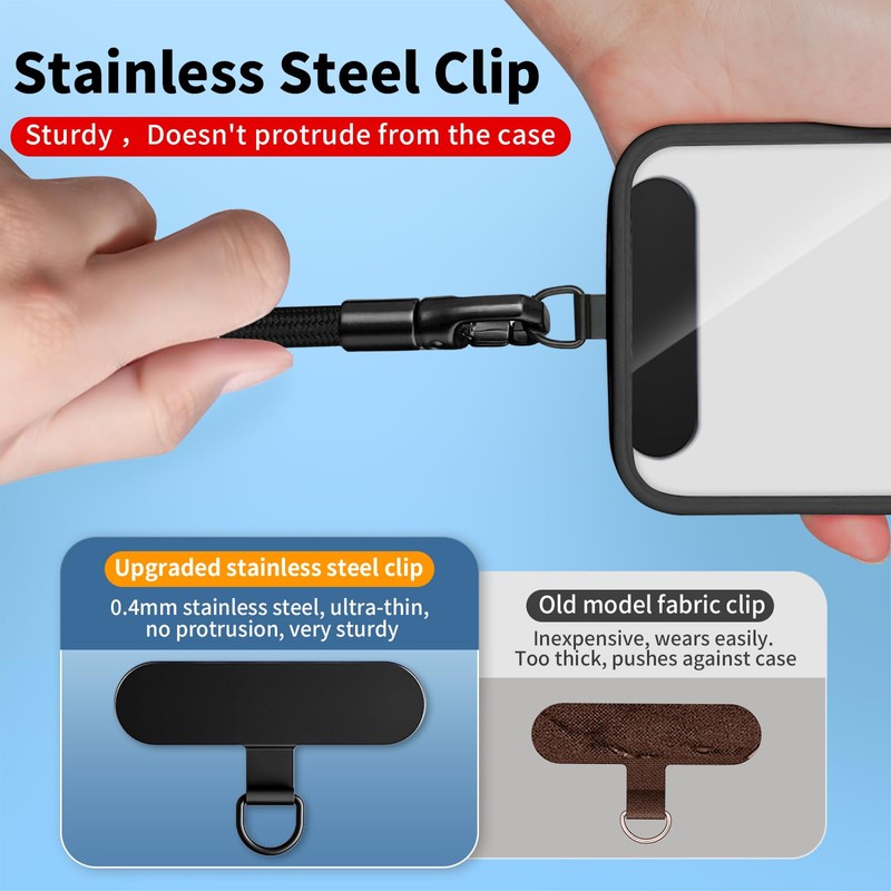 saxsion Hand Wrist Strap Lanyard,Universal Cell Phone Multifuctional Patch Lanyards
