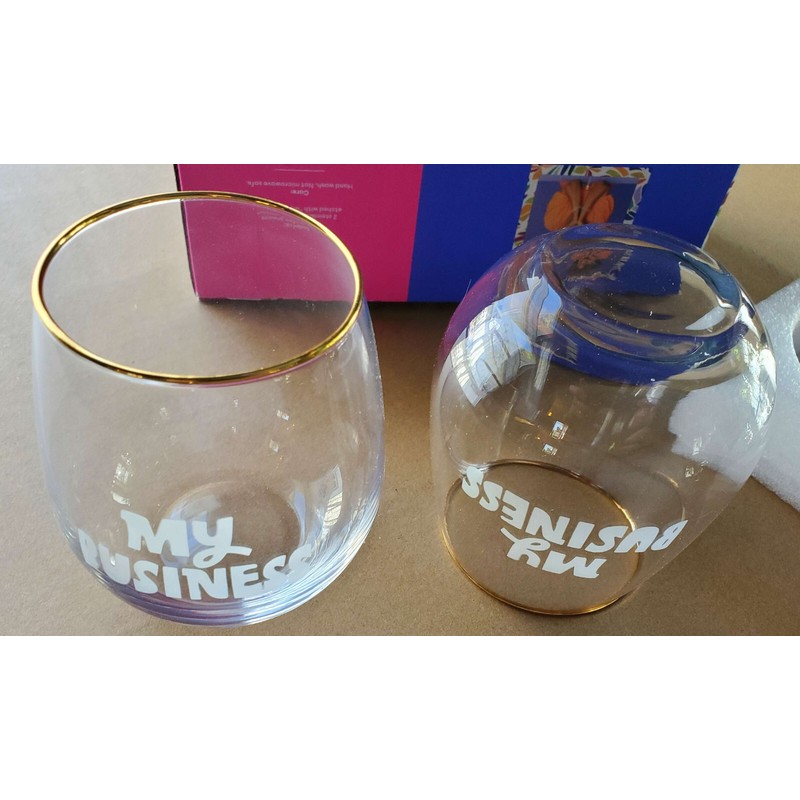 Target 2 Tabitha Brown for Target Stemless Wine Glasses Etched