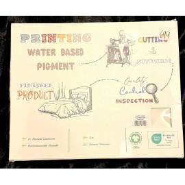 Purity New Purity Home Earth Friendly Fresh Ivory 3 Piece Twin Sheet Set Percale Cotton