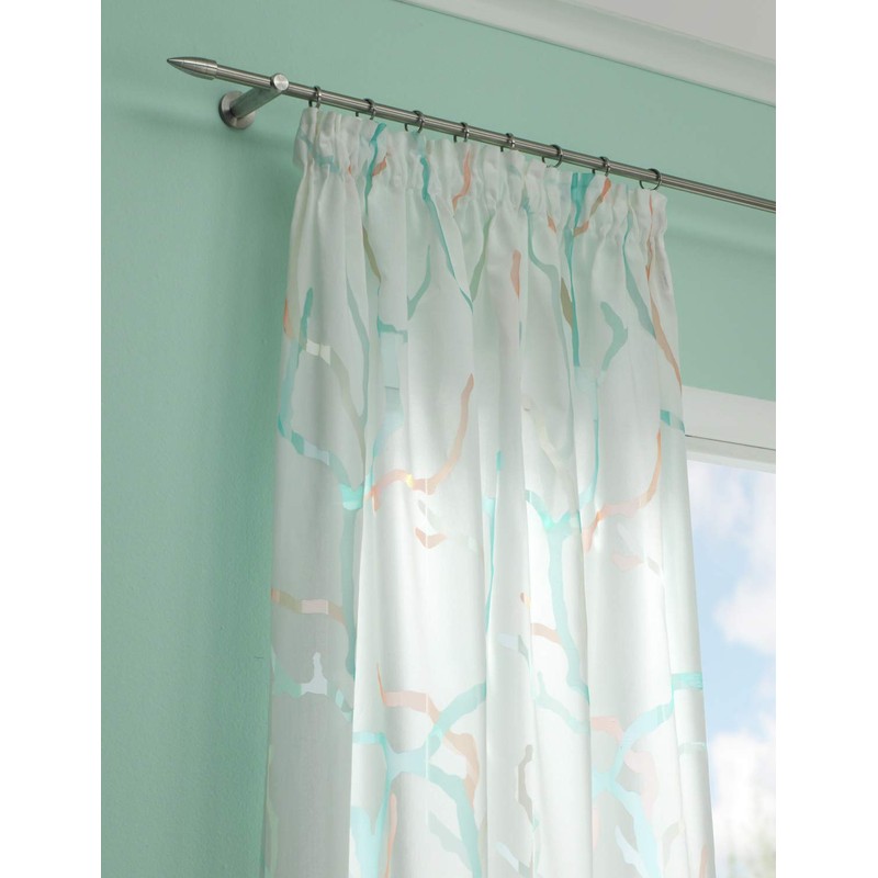 GARDINIA Support with Metal Mounting Plate for Curtain Rod, 1-Track