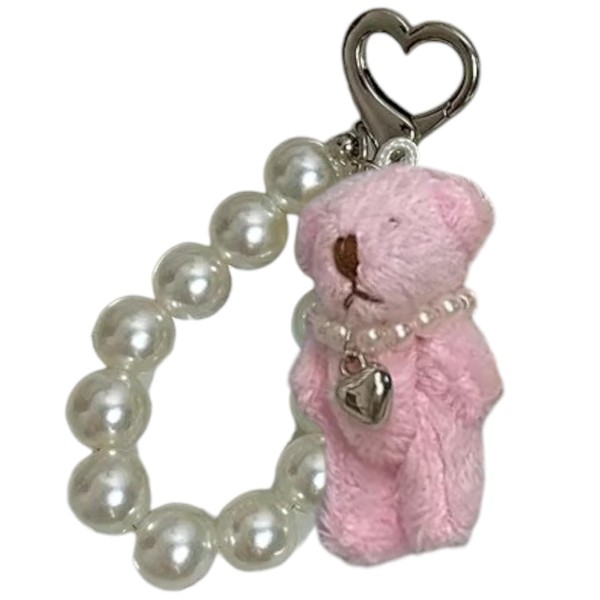 grandslamEX Bear Stuffed Animal Key Chain Accessory Korean Charm Key