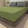 wyewye Single Fitted Sheet, Light Green, 90x190 cm with 40