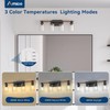 Amico Farmhouse Bathroom Vanity Light Fixtures,Rustic 4-Light Industrial Painted Wood