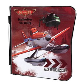 Undercover PLOR4340 Planes Fire and Rescue Painting Case Approx. 26.5 x 22 x 3 cm