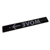 Acrylic Black Front License Plate Delete w/Move Over Laser Engraved