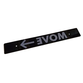 Acrylic Black Front License Plate Delete w/Move Over Laser Engraved for Subaru Vehicles