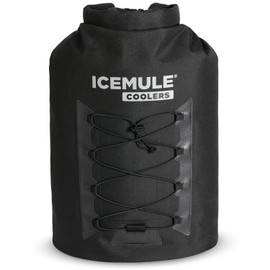 ICEMULE Pro XLarge Collapsible Backpack Cooler – Hands Free, 100% Waterproof, 24+ Hours Cooling, Soft Sided Cooler for Hiking, Camping, Fishing & Picnics, 33 Liter, Fits 24 Cans + Ice, Matte Black