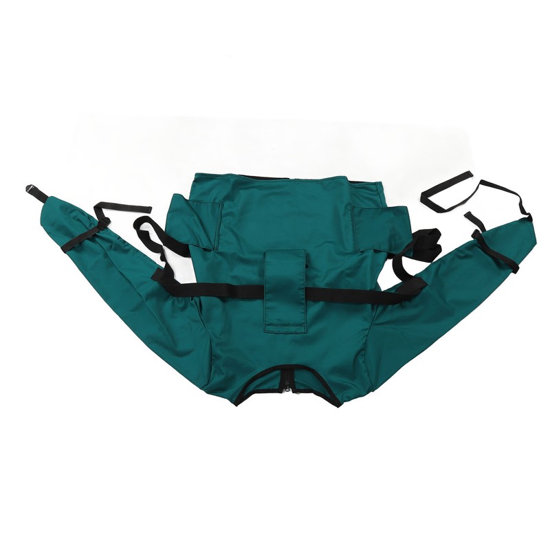 Patient Restraint Suit Prevent Tilting Front Back Secured Cotton Bed