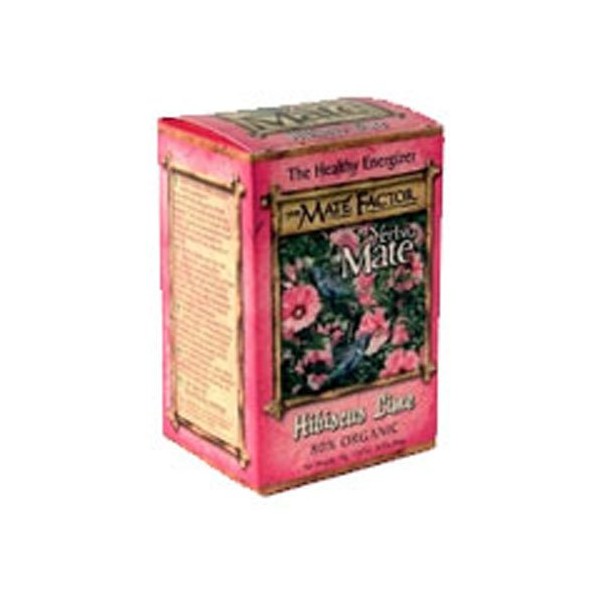 The Mate Factor Hibiscus Lime Tea, 20 Bag (Pack of 6)