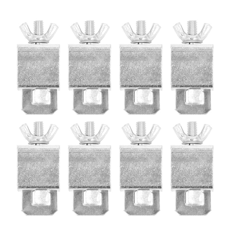 8Pcs Auto Body Panel Clamp Silver Aluminum Alloy Butt Welding