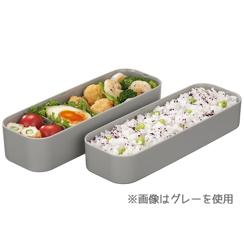 Iwasaki Industries B-1484 KN Lunch Box, 3-Way Slim, Easy Care,