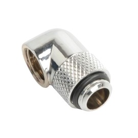 dracaena.io 12 pack G1/4" thread Male to Female Extender Fitting, 90° Rotary Fitting Adapter Connector for Computer Water Cooling System, Silver