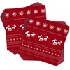 Xunerloy 80 Pcs Christmas Napkins, Christmas Decorations Red Napkins with