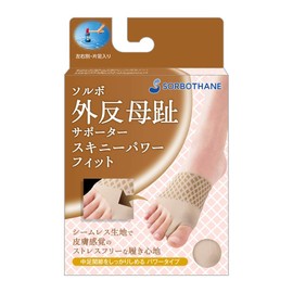 ソルボ Bunion Supporter, Skinny Fit, Power Type, Beige, M Right, 63554 x 4 Pieces