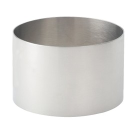 HIC - Anillo de cocina para alimentos, acero inoxidable 18/8, 3.5 pulgadas de diámetro x 2.1 pulgadas