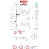 ZENTRO Series Interior Door Lock (Fr. 22 x 196, In.