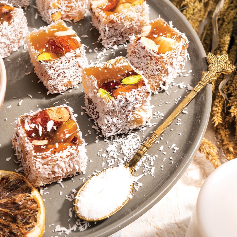 Hazer Baba Turkish Delight Candy with Pistachio, Almond, Hazelnut &