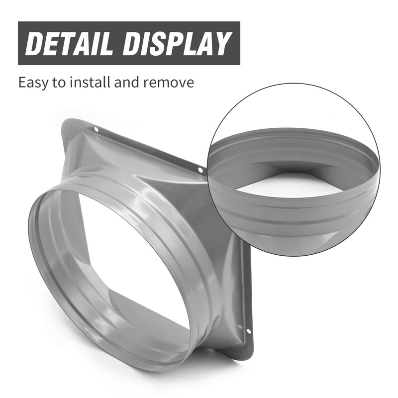 ZUDKSUY 8 Inch Duct Connector Flange, Galvanized 8" Duct Flange