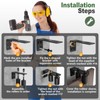 Anobeyi Adjustable Sliding Gate Roller Hardware Kit - Heavy Duty