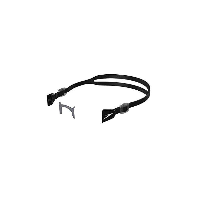 Speedo Unisex Adult Mariner Pro Optical Kit Swimming Goggles, Black/Silver,