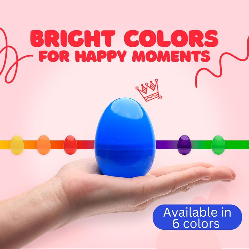 Easter Eggs 3” - Bright Fillable Easter Eggs – 12