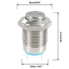 uxcell Momentary Metal Push Button Switch 12mm Mounting Dia 2A