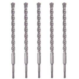 MAX-CRAFT SDS-Plus Rotary Hammer Rock Drill Bit 1 in.x 10 in. Carbide Tip Drill Mason Concrete Stone-5Pcs