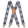 AYOSUSH Suspenders Men Hook Navy Blue Adjustable Elastic Business Wedding