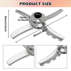 Replacement Ice Maker Blades for Ninja Creami, Blades Replacement Stainless Steel Compatible, Paddle Blade Replacement Parts, Perfect Replacement Paddle Blade for Ninja NC301 NC299 CN301CO NC299AM