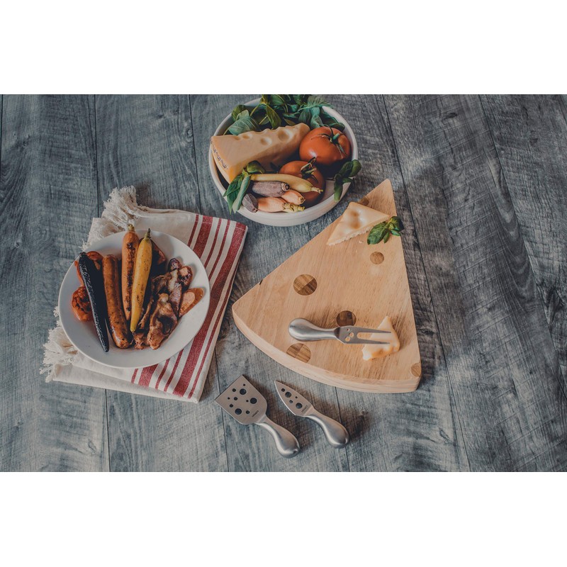 TOSCANA - a Picnic Time Brand Swiss Cheese Board/Tool Set