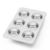 Herogo Stainless Steel Muffin Baking Mould for 6 Muffins, 29