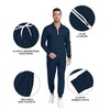 MoFiz Men's Track Suit Set 1/4 Zip Long Sleeve Jogging
