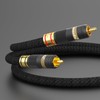 Monosaudio A202R 5N OFC Silver Plated Hi-Fi RCA Connection Cable,