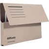 Officely Foolscap Document Wallets 285gsm, (Pack of 10) (10, Assorted)