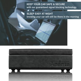 Ananta Faraday Box for Car Keys Plus 2 Faraday Pouches & 2 RFID/NFC Contactless Blocking Cards. Best for Keyless Car Signal Blocker Security (Grey)